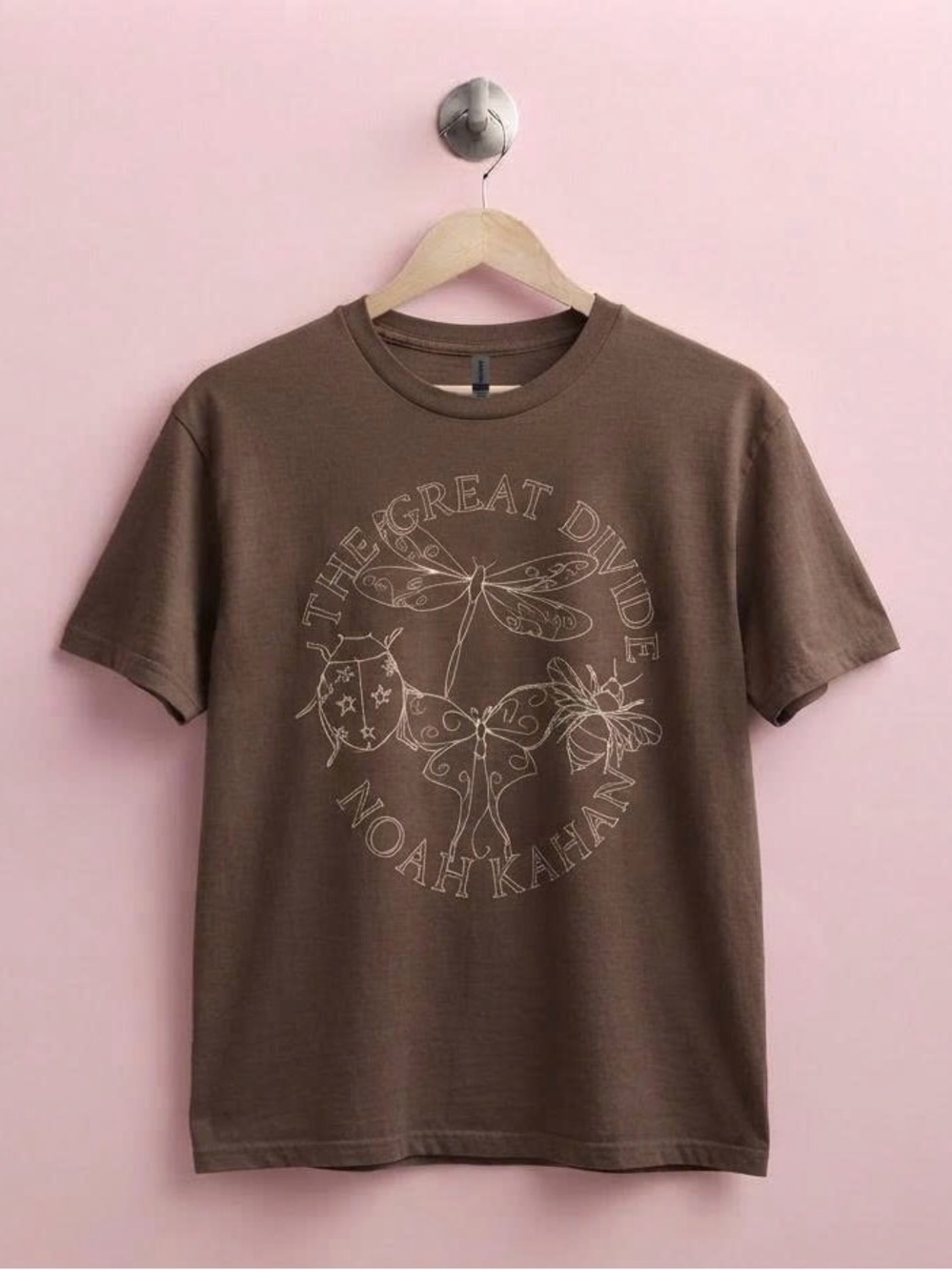 Noah Kahan The Great Divide Band T Shirt Brown Graphic Tee